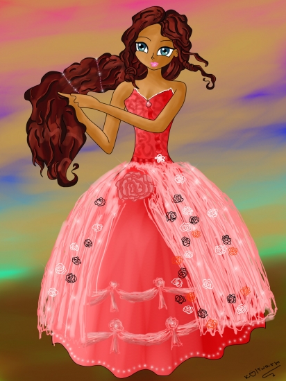 Лейла в бальном платье