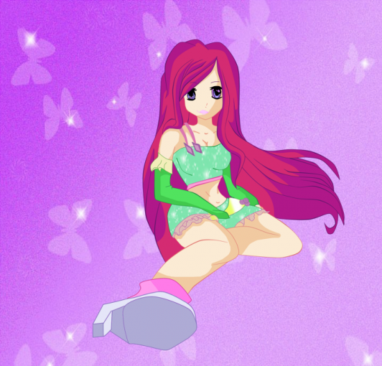 Рокси.Обработка рисунка Нюрки