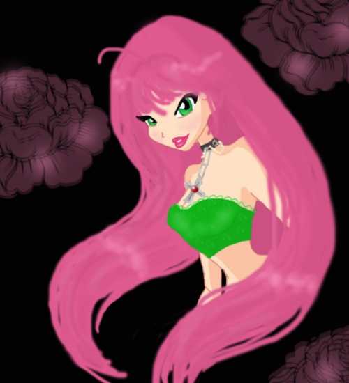 Розарио вампир в аниме стиле