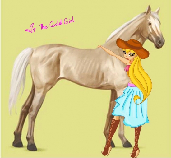 Стелла с Лошадью by The gold girl