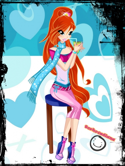 :) Блум в новом костюмчике