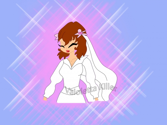 Vaioletta In a wedding dress
