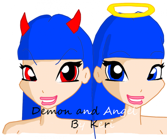 Demon and angel