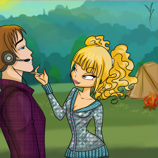 Арина на природе