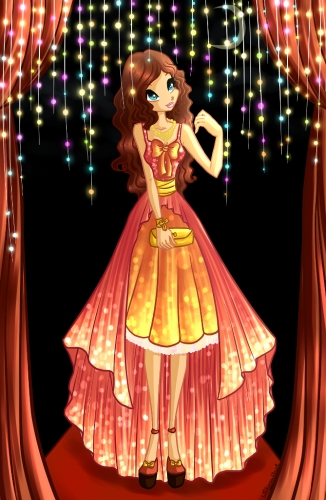 Сара в бальном платье