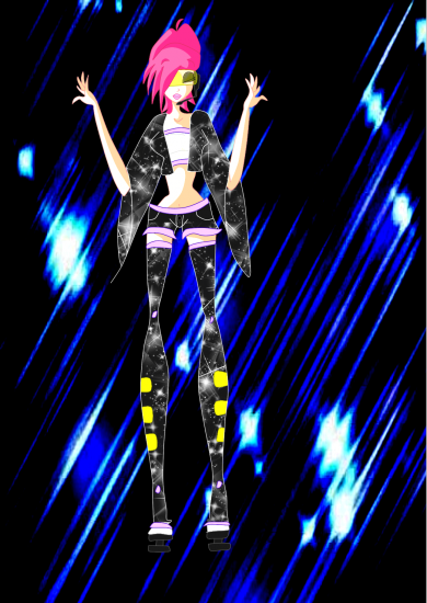 Обработка рисунка Техна (Текна) вокалоид