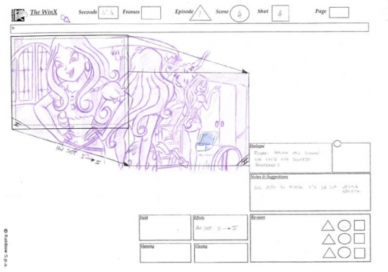 Раскадровка серии Винкс, 1 сезон серия 8