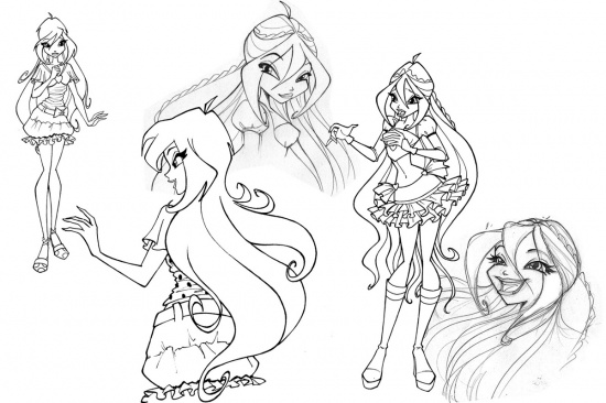 Потрясающий арт Блум 4 сезон, от официальных художников Винкс