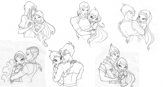 Потрясающий арт пар в Винкс 4 сезон, от официальных художников Винкс