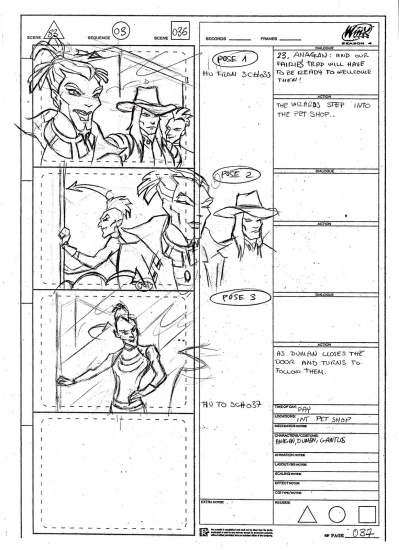 Раскадровка серии из 4го сезона, черный круг