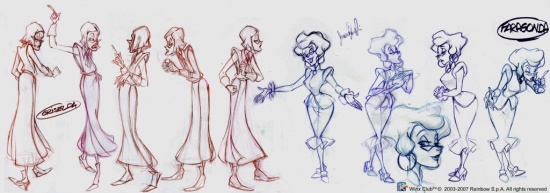 Наброски рисунков Фарагонды, от официального художника комиксов