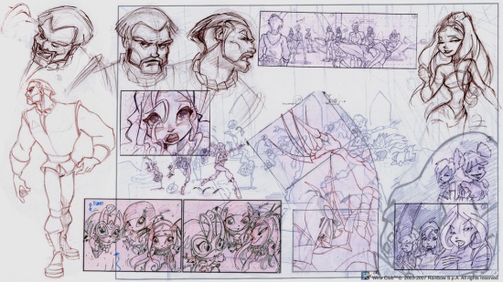 Наброски рисунков Даркара, от официального художника комиксов