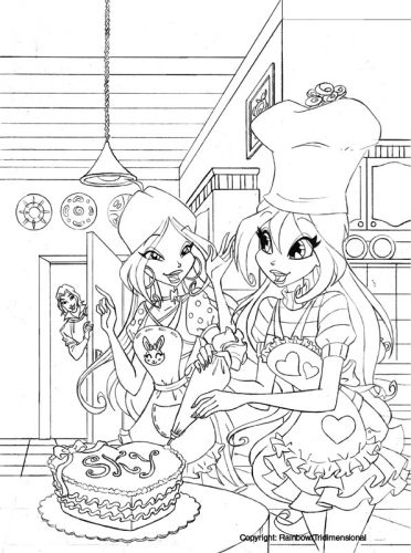 Эскиз обложки журнала Клуб Винкс