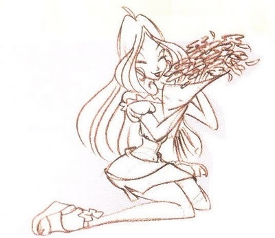 Арт Флоры от официального художника Клуба Винкс