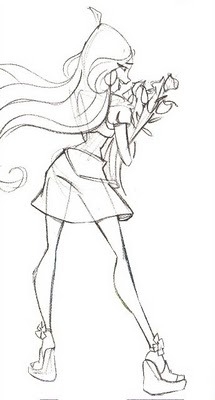 Арт Флоры от официального художника Клуба Винкс