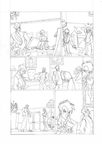 Скетч комикса винкс