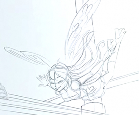 Беливикс Блум набросок ко второму фильму Винкс Волшебное Приключение