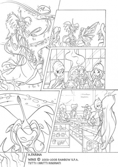 Зарисовка к комиксу Винкс