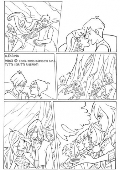 Зарисовка к комиксу Винкс