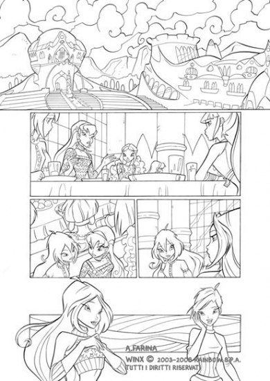 Зарисовка к комиксу Винкс