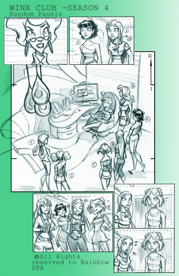 Винкс и Рокси, раскадровка 4 сезон