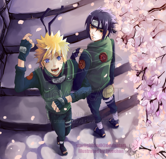 Взрослые Наруто и Саске