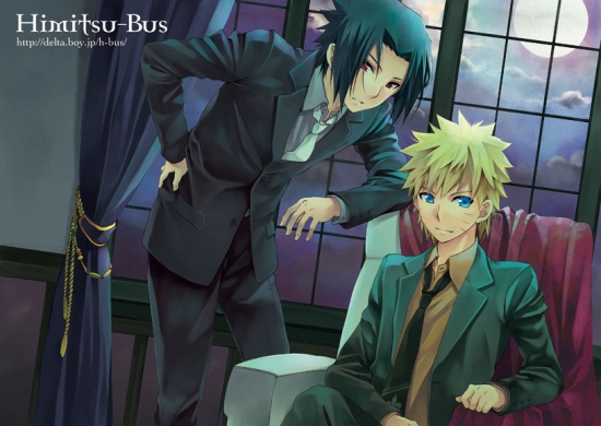 Наруто и Саске в костюмах