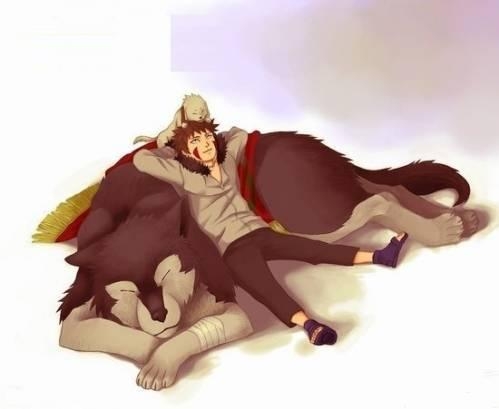 Киба и Акамару