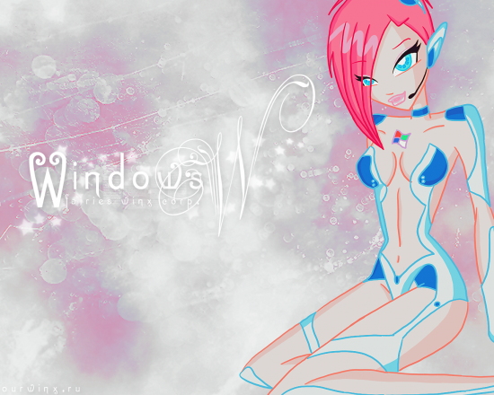 Обои с Техной, арт от Really Nika