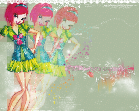 Техна в летнем наряде, обои