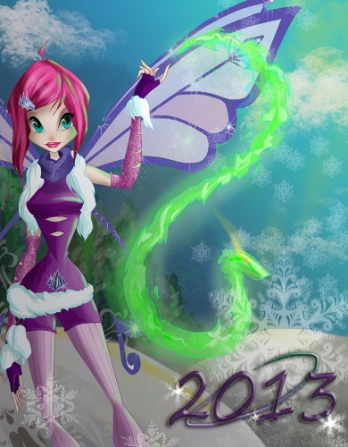 Новогодняя открытка 2013