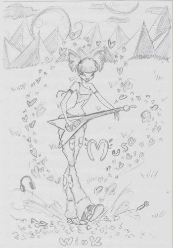 Муза с гитарой