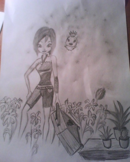 Текна 4 сезон, рисунок Avenger Girl