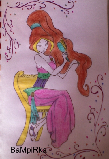 Рисунок Флоры , автор Bampirka