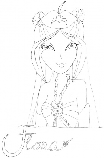 Флора энчантикс, рисунок от Эммик 13