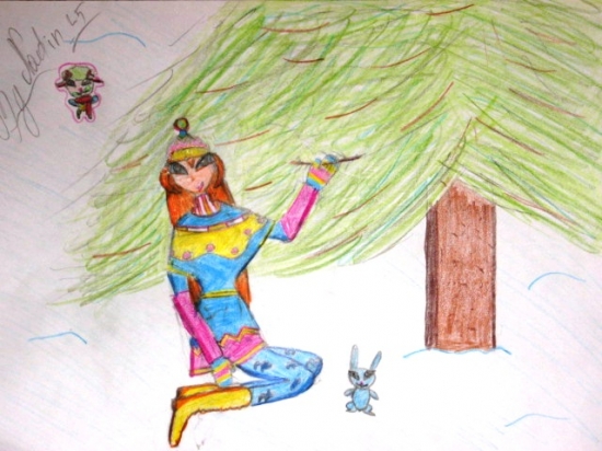 Блум и её питомцы.