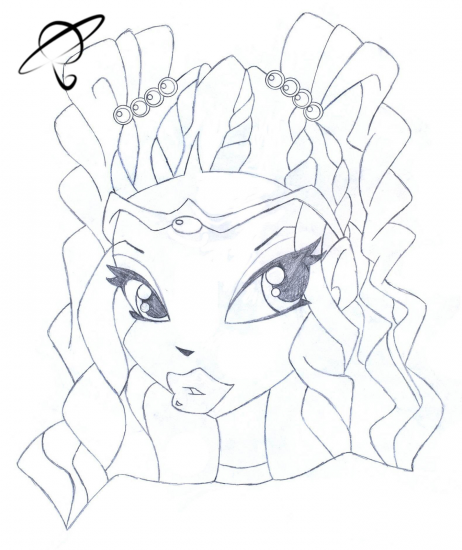 Leila in Enchantix, portrait by Lia