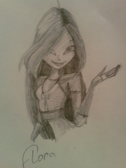 Рисунок Флоры из второго фильма от Rocker girl ^^