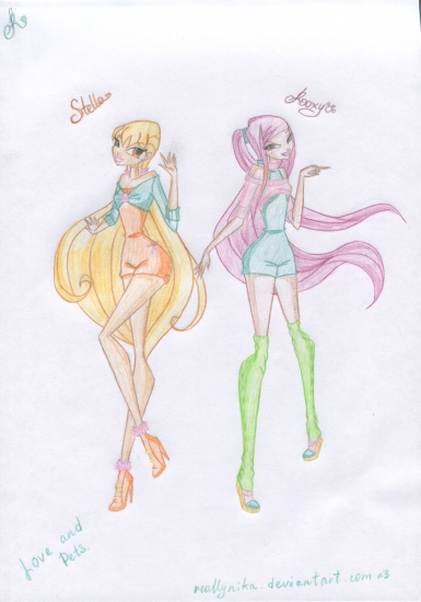 Roxy and Stella by ReallyNika