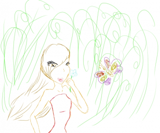 Моя первая рабоата на планшете!