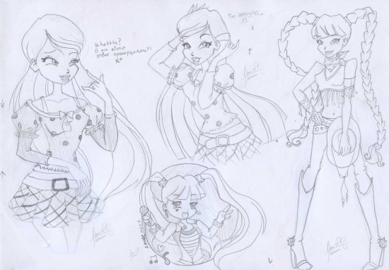 Муза в нарядах 4 сезона by florainbloom