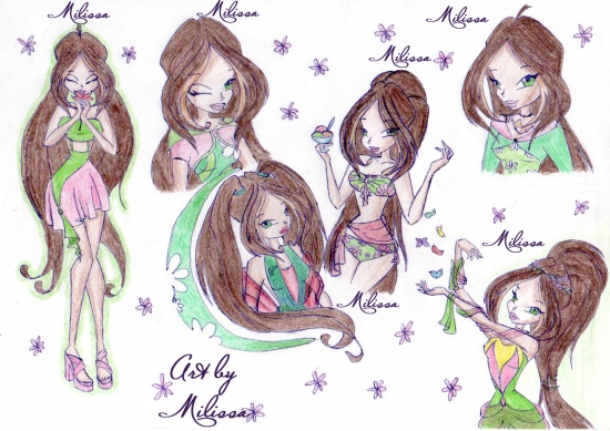 Эскизы Флоры