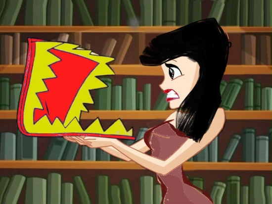 Алекс до покраски пряди в библиотеке