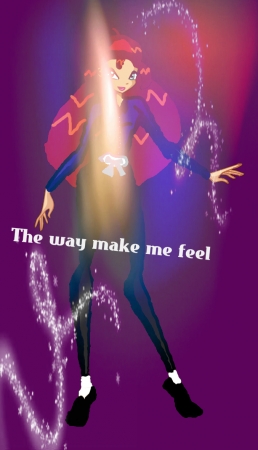 Блум в костюме из клипа The way make me feel