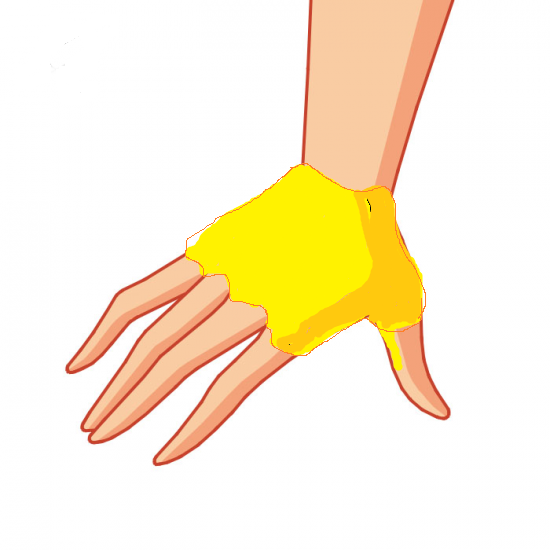 A hand of my friend Varya