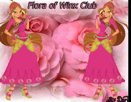 Флора в платье