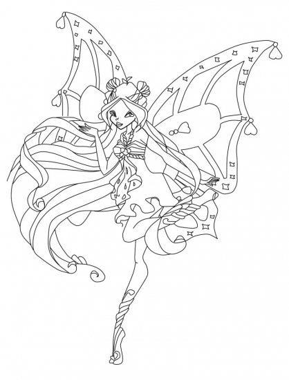 раскраска с флорой