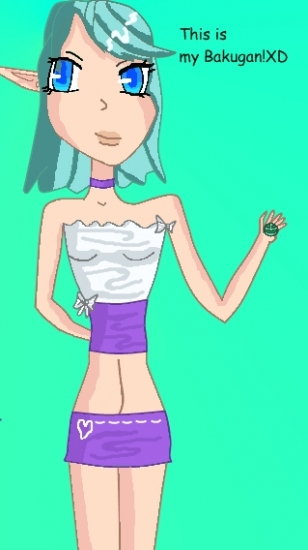 Вади и её бакуган Алтеер.