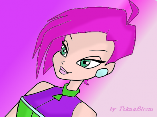 текна в странной позе