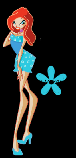 Блум  с короткими волосами